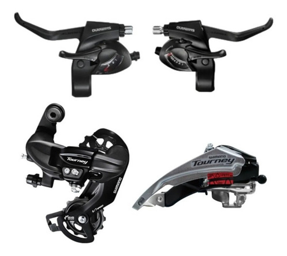 Kit Transmisión Shimano 21v Shifters Cambio Descarrilador 0