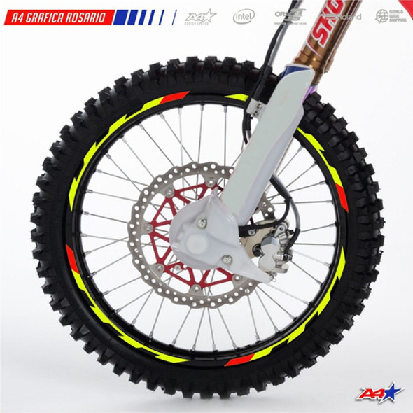 Calcos Llantas Enduro Cross Honda Yamaha Ktm Kawasaki Suzuki 1