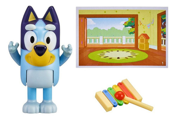 Bluey Figura Articulada Muñeco Con Accesorios Disney Origina 1