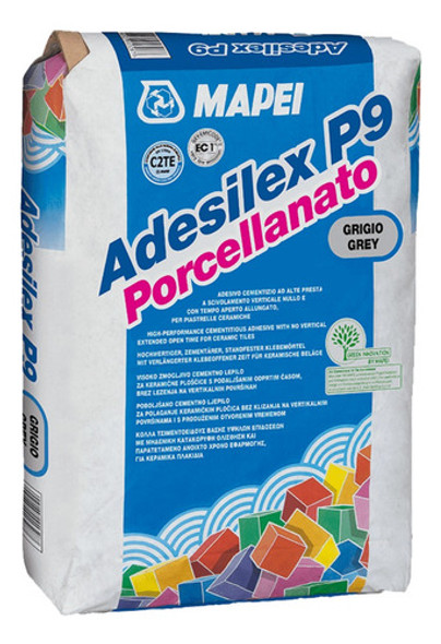 Pegamento Porcelanato Adesilex Gris P9 25kg - Mapei 0