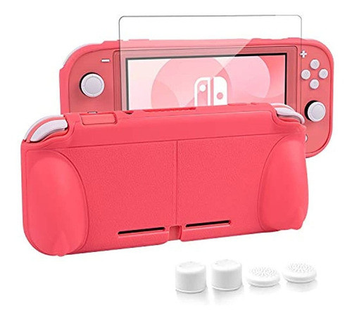 Estuche Chin Fai Grip Con Protector De Pantalla Para Nintend 0