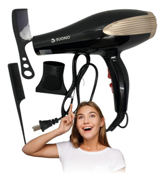 Secador De Pelo C/ Temperatura Regulable Suono 0
