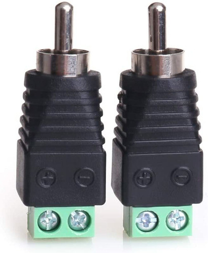 Adaptador De Audio Rca, 2 Pack/macho 1