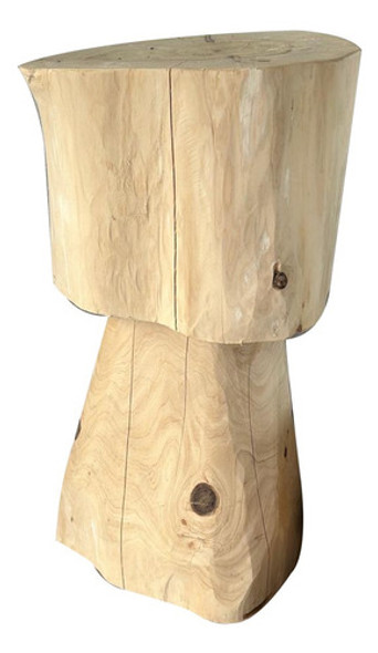 Tronco Mesita Auxiliar De Madera Cipres 0