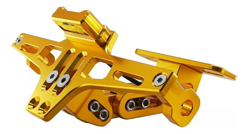 Porta Patente Racing Rebatible Con Luz Led Universal 0
