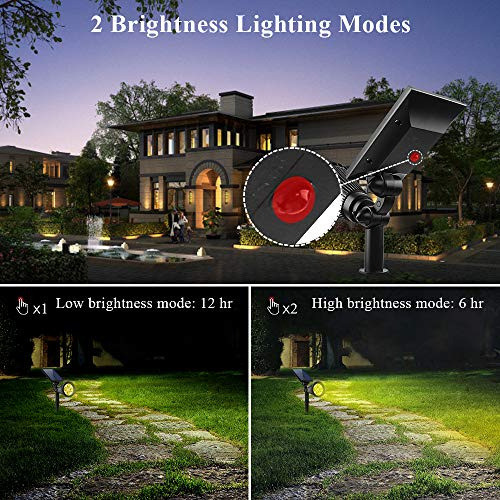 Focos Solares Al Aire Libre, Falove 2 En 1 Luz De Pared / Su 1