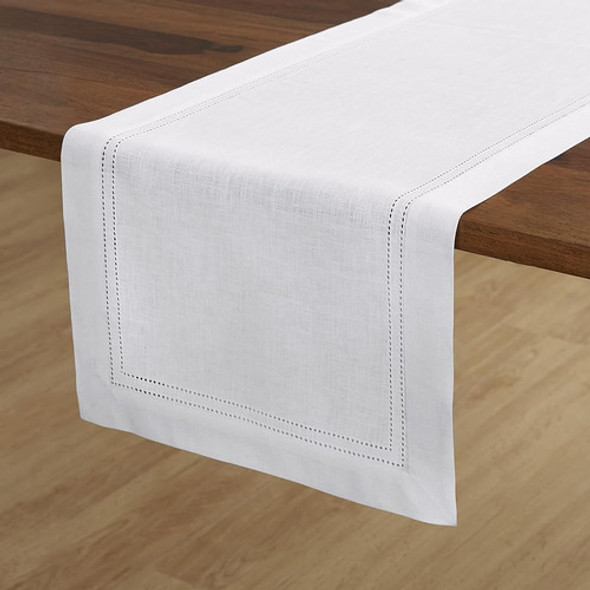 Solino Home Linen White Table Runner 14 X 36 Pulgadas Camino 0