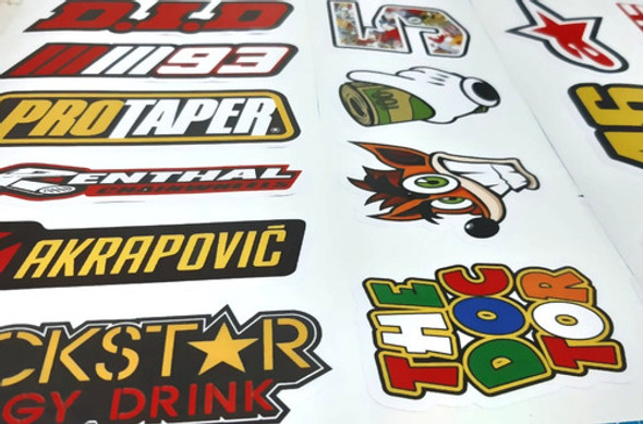 Calcos Stickers Vinilos Moto Auto Termo Pc - Pack X30 1