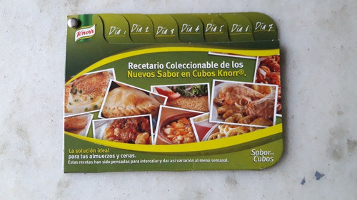 Recetario Los Nuevos Sabores En Cubos Knorr 0