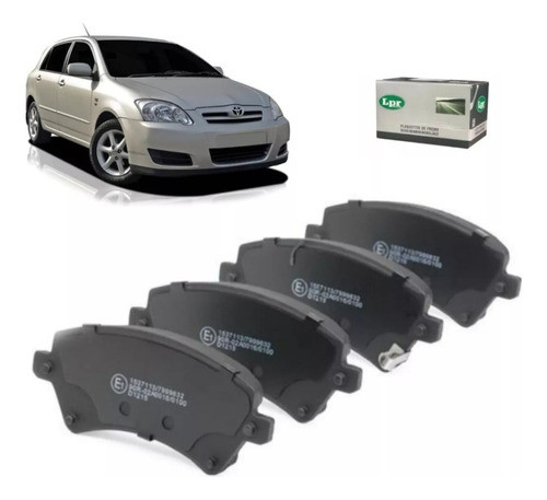 Pastilla Freno Para Toyota Corolla Fielder 02 A 08 Delantera 0