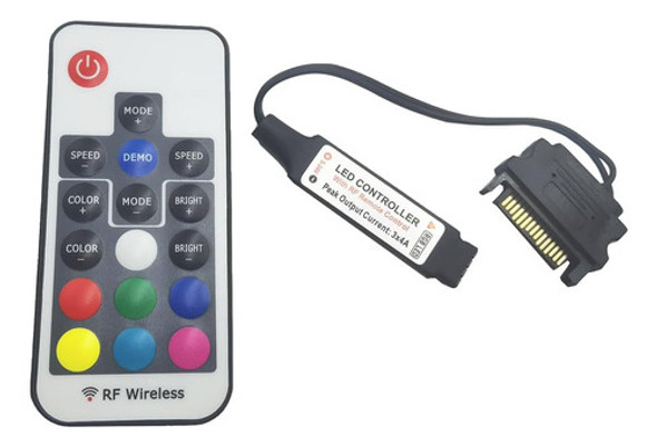 Control Remoto Inalámbrico Argb 17teclas 12v 4pines Vrabocry 0