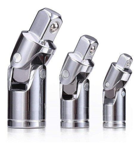 Juego Movimiento Universal 3 Pzs 1/4 3/8 1/2 Cromo Vanadio 0