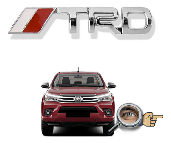 Insignias Trd Metal Cromada Lateral Tuningchrome 0
