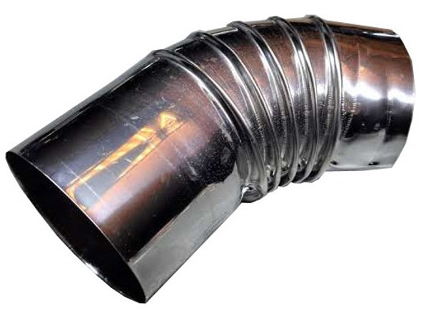 Curva Corrugada  Ø 4''  45º Acero 0