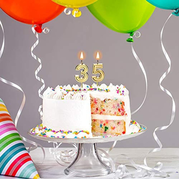Velas De Cumpleaños Número 35 Velas Con Números Para Pastele 1
