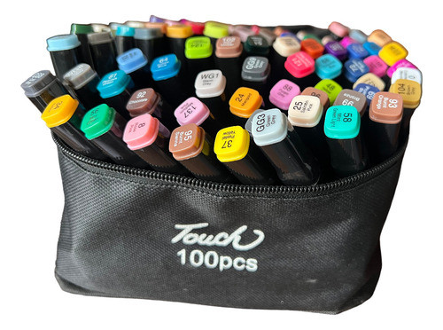 Set X 100 Marcadores Doble Punta Colores 0