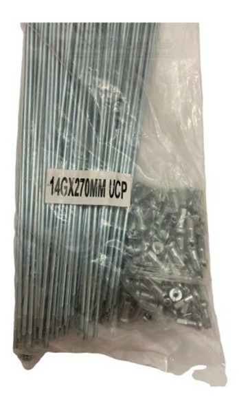 Rayos Cromad P/bicicletas14gx270mm-c/niples-144 Unid-works! 0