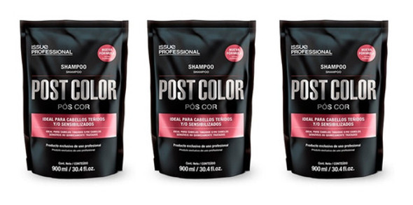 Shampoo Issue Profesional Post Color 900ml X 3 Unidades 0