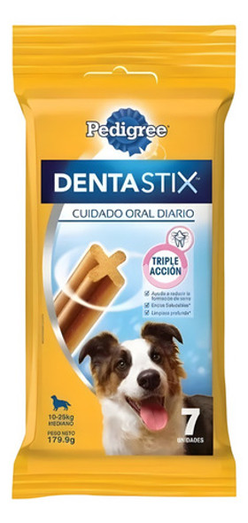 Golosina Para Perro Pedigree Dentastix Raza Mediana Pack X10 0
