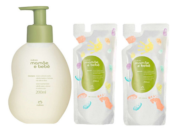 Shampoo X 3 Mamá Y Bebé 200ml Natura Vegano 0