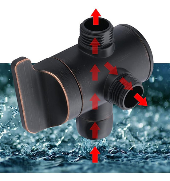 ~? Bright Showers Válvula Desviadora Del Brazo De Ducha Para 1