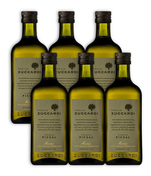 Zuccardi Aceite De Oliva Virgen Extra Picual Caja X6u 500ml 0