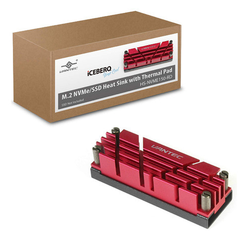 Vantec Iceberq M.2 Disipador De Calor Nvme/ssd Con Almohadil 0
