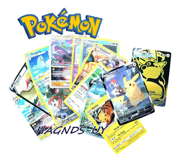 Cartas Pokemon Pack Doble X 60 Con Vmax Brillantes Nuevo 0