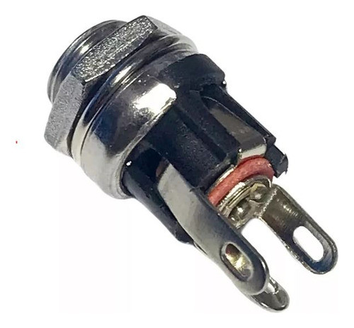 Conector Jack Hembra Dc Hueco 5.5 X 2.1 Mm Chasis Metal 0