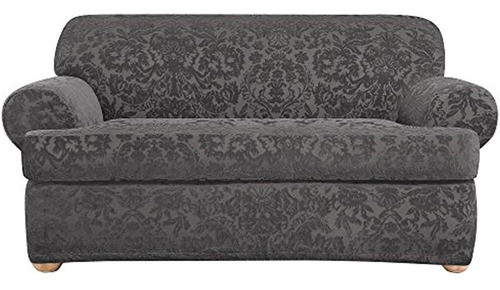 Surefit Home Décor Estiramiento Jacquard Damasco Cojín En T 0