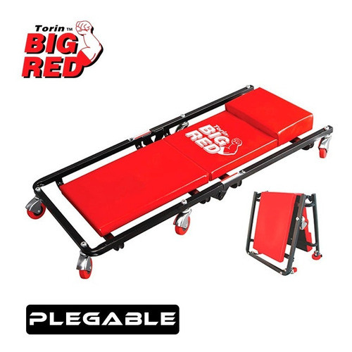 Camilla Taller Mecanico Plegable 6 Ruedas 36 Pulgadas Torin 0