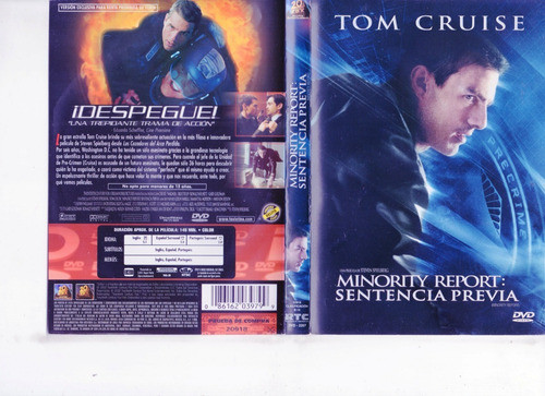 Minority Report: Sentencia Previa (2002) - Dvd Orig - Mcbmi 0