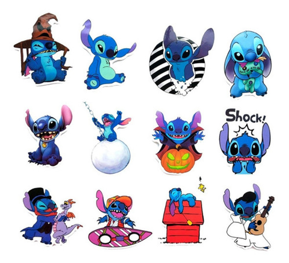 Stickers Calcos 52 Un. Stitch Origen U.s.a. (7rjqhw5q) 1