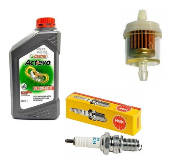 Kit Service Gilera Sahel 150 Aceite+bujia+filtro Motoscoyote 0