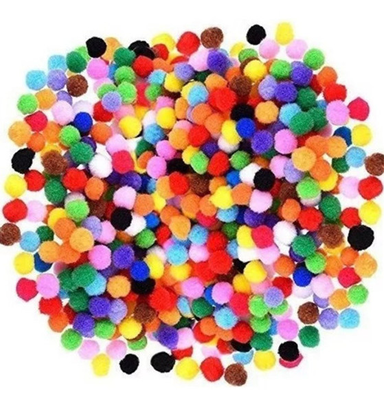 Pompones En Colores Surtidos Para Decoración X20 0