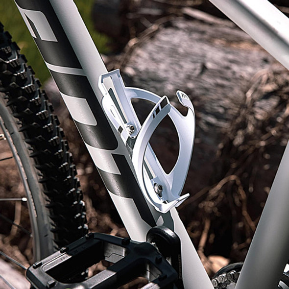 Soporte Para Botella Para Bicicleta Blanco Aluminio Plast... 1