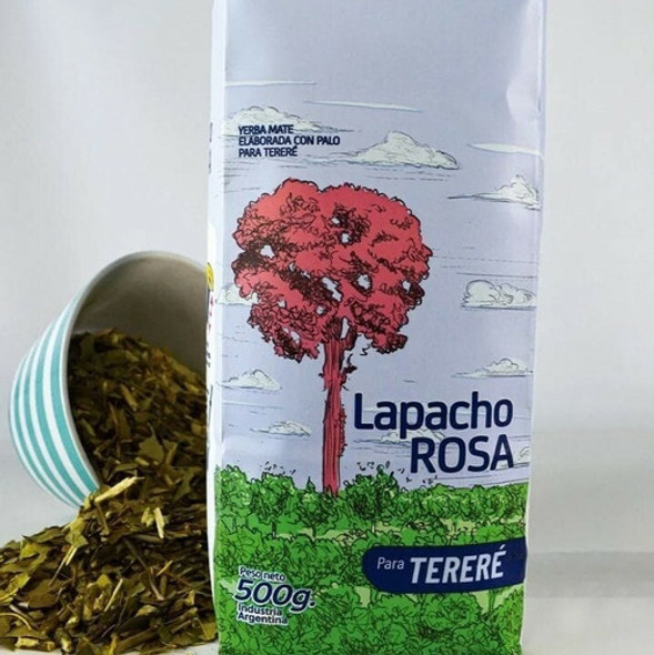 Yerba Mate Para Tereré Lapacho Rosa X 500 Gr - Con Palo 1