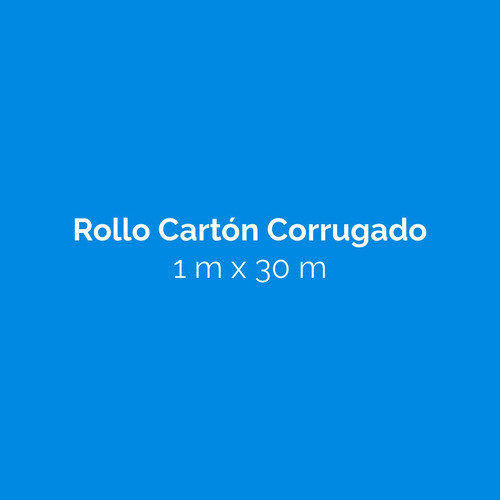 Rollo Cartón Corrugado 1 M X 30 M Reforzado Para Embalaje 1