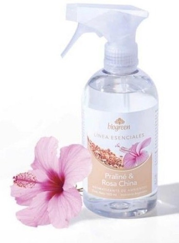 Aromatizante Biogreen Praliné Y Rosa China 500ml Con Gatillo 0