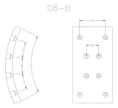 Cinta Freno Trasera Mercedes Benz Oh1620 Of1722 Vw 18.330 1