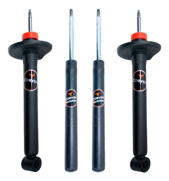Kit 4 Amortiguador Corven Para Vw Gol G1 Hasta 1995 0
