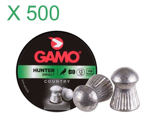 Balines Gamo Hunter 5.5 X500 2 Latas Caza Nitro Alto Impacto 1