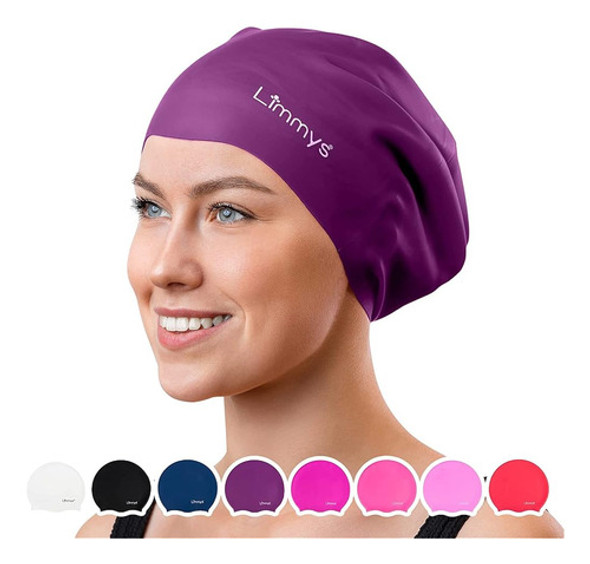 ~? Gorro De Natación Limmys Adult Long Hair - Gorros De Nata 0
