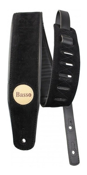 Correa Guitarra Electrica Bajo Cuero Acolchada Basso Cla03 0