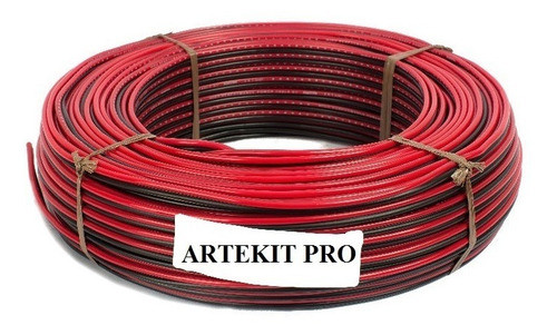 Cable Para Bafle X 10 Metros Rojo Y Negro 2 X 1,5 Mm Artekit 0