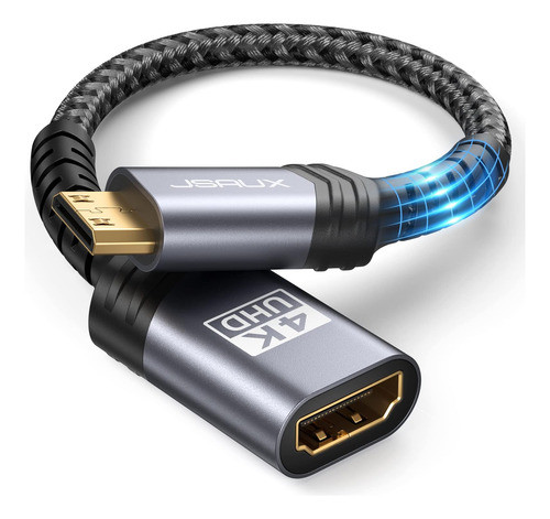 Jsaux Adaptador Mini Hdmi A Hdmi, Cable Mini Hdmi Macho A 4k 0