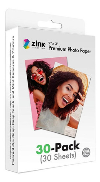 Polaroid 2x3 Premium Zink Zero Photo Paper Pack De 30 Hojas 0