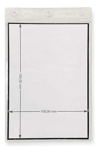 100 Bolsillos Pvc Porta Credencial, Tarjeta 115x175 0