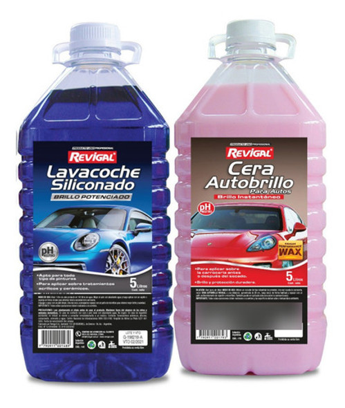 Shampoo Azul  Y Cera Autobrillo Revigal 0