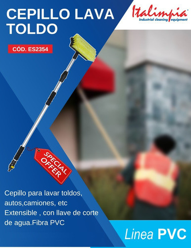 Cepillo Hydro Water Flow Con Extensión Italimpia 1
